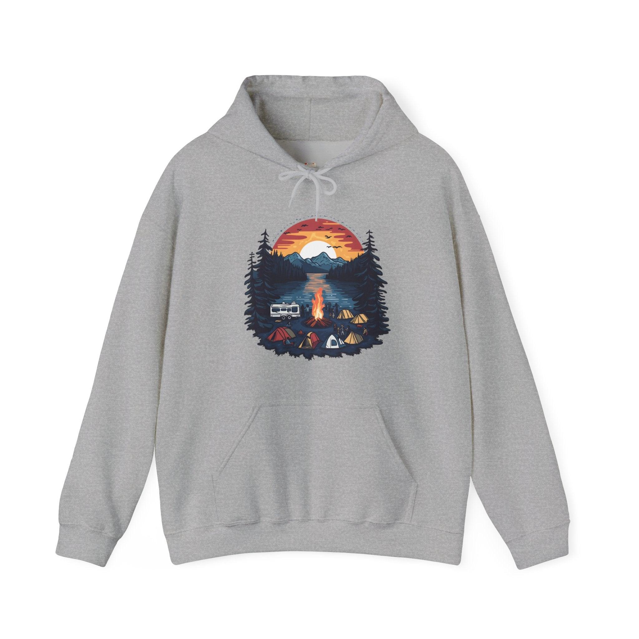 Summer Camp Nature Lover Hoodie | Sport Grey Twill Tees